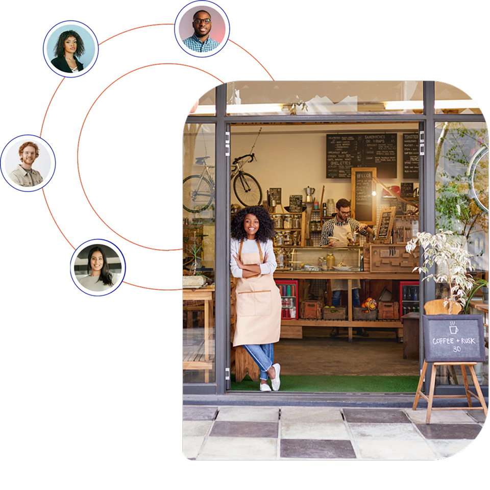 Local business storefront